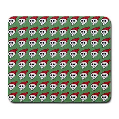 Comic Head Skull - Hat Red - Cartoon Skull Large Mousepads by DinzDas