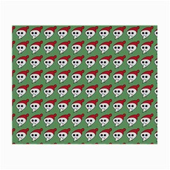 Comic Head Skull - Hat Red - Cartoon Skull Small Glasses Cloth (2 Sides) by DinzDas