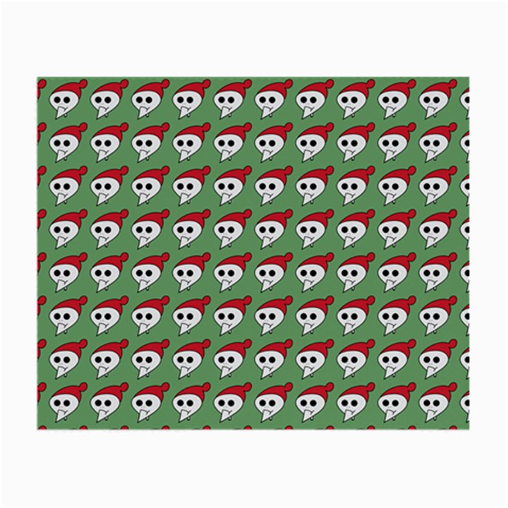 Comic Head Skull - Hat Red - Cartoon Skull Small Glasses Cloth (2 Sides)