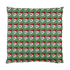 Comic Head Skull - Hat Red - Cartoon Skull Standard Cushion Case (two Sides) by DinzDas