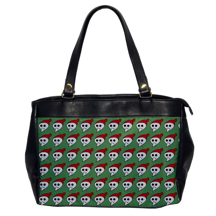 Comic Head Skull - Hat Red - Cartoon Skull Oversize Office Handbag