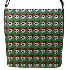 Comic Head Skull - Hat Red - Cartoon Skull Flap Closure Messenger Bag (s) by DinzDas