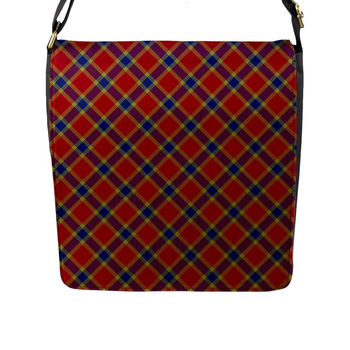 Scottish And Celtic Pattern - Braveheard Is Proud Of You Flap Closure Messenger Bag (L)