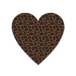 Animal Skin - Panther Or Giraffe - Africa And Savanna Heart Magnet Front