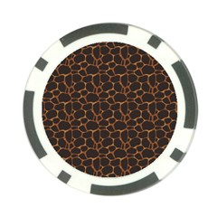 Animal Skin - Panther Or Giraffe - Africa And Savanna Poker Chip Card Guard by DinzDas