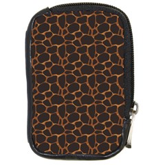 Animal Skin - Panther Or Giraffe - Africa And Savanna Compact Camera Leather Case by DinzDas