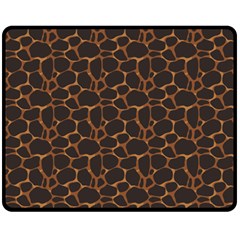 Animal Skin - Panther Or Giraffe - Africa And Savanna Fleece Blanket (medium)  by DinzDas