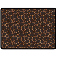 Animal Skin - Panther Or Giraffe - Africa And Savanna Double Sided Fleece Blanket (large)  by DinzDas