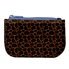 Animal Skin - Panther Or Giraffe - Africa And Savanna Large Coin Purse by DinzDas