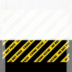 Warning Colors Yellow And Black - Police No Entrance 2 Rectangular Jigsaw Puzzl by DinzDas