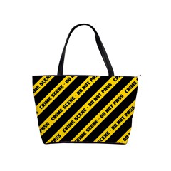 Warning Colors Yellow And Black - Police No Entrance 2 Classic Shoulder Handbag by DinzDas