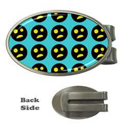 005 - Ugly Smiley With Horror Face - Scary Smiley Money Clips (oval)  by DinzDas