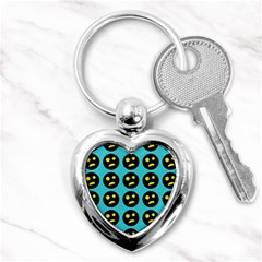 005 - Ugly Smiley With Horror Face - Scary Smiley Key Chain (heart) by DinzDas