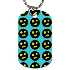 005 - Ugly Smiley With Horror Face - Scary Smiley Dog Tag (one Side) by DinzDas