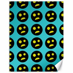 005 - Ugly Smiley With Horror Face - Scary Smiley Canvas 18  X 24  by DinzDas