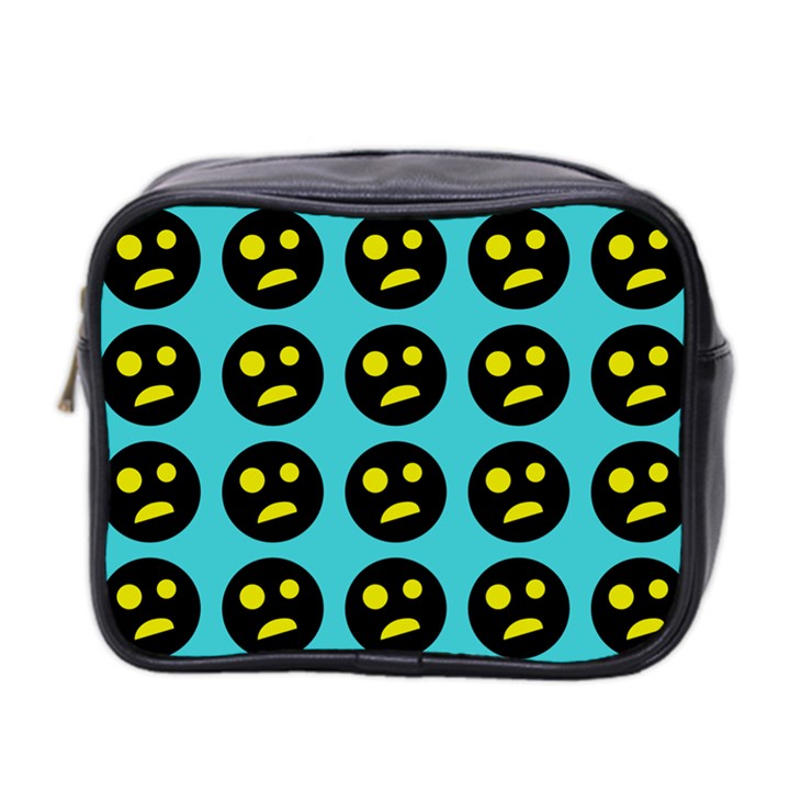 005 - Ugly Smiley With Horror Face - Scary Smiley Mini Toiletries Bag (Two Sides)