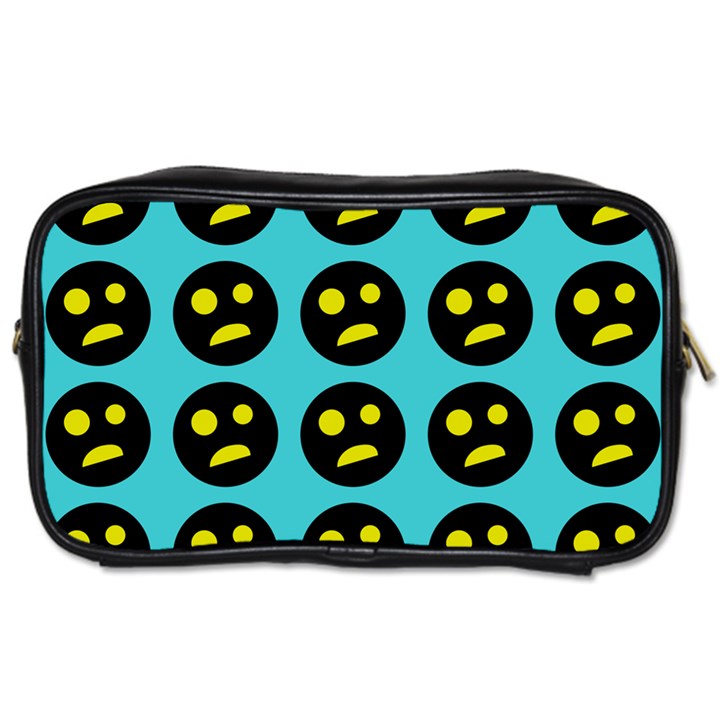 005 - Ugly Smiley With Horror Face - Scary Smiley Toiletries Bag (Two Sides)