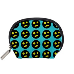 005 - Ugly Smiley With Horror Face - Scary Smiley Accessory Pouch (small) by DinzDas