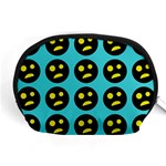 005 - Ugly Smiley With Horror Face - Scary Smiley Accessory Pouch (Medium) Front