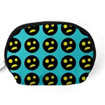 005 - Ugly Smiley With Horror Face - Scary Smiley Accessory Pouch (Medium) Back