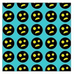 005 - Ugly Smiley With Horror Face - Scary Smiley Large Satin Scarf (square) by DinzDas