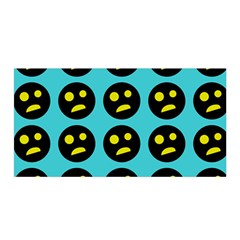 005 - Ugly Smiley With Horror Face - Scary Smiley Satin Wrap by DinzDas