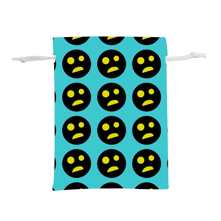 005 - Ugly Smiley With Horror Face - Scary Smiley Lightweight Drawstring Pouch (S)