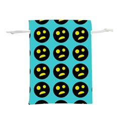 005 - Ugly Smiley With Horror Face - Scary Smiley Lightweight Drawstring Pouch (m) by DinzDas