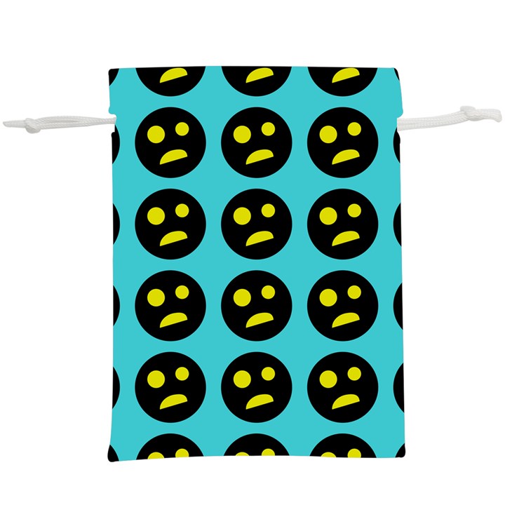 005 - Ugly Smiley With Horror Face - Scary Smiley  Lightweight Drawstring Pouch (XL)