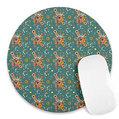 006 - Funky Oldschool 70s Wallpaper - Exploding Circles Round Mousepads by DinzDas