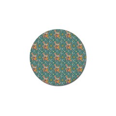 006 - Funky Oldschool 70s Wallpaper - Exploding Circles Golf Ball Marker (10 Pack) by DinzDas