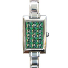 Bamboo Trees - The Asian Forest - Woods Of Asia Rectangle Italian Charm Watch by DinzDas