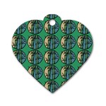 Bamboo Trees - The Asian Forest - Woods Of Asia Dog Tag Heart (Two Sides) Back