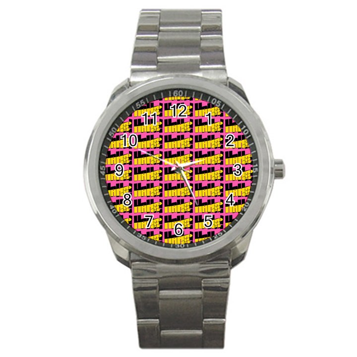 Haha - Nelson Pointing Finger At People - Funny Laugh Sport Metal Watch