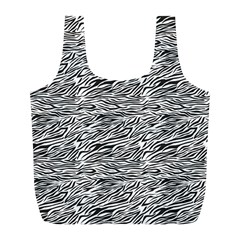 Zebra Pattern - Zebras And Horses - African Animals Full Print Recycle Bag (l) by DinzDas