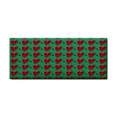 Evil Heart Graffiti Pattern Hand Towel by DinzDas