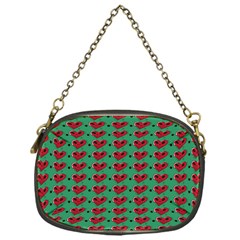 Evil Heart Graffiti Pattern Chain Purse (one Side) by DinzDas