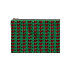 Evil Heart Graffiti Pattern Cosmetic Bag (medium) by DinzDas