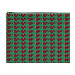 Evil Heart Graffiti Pattern Cosmetic Bag (xl) by DinzDas