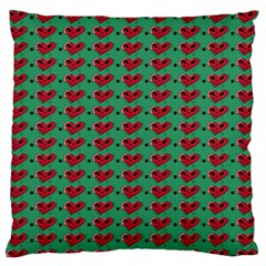 Evil Heart Graffiti Pattern Large Flano Cushion Case (two Sides) by DinzDas