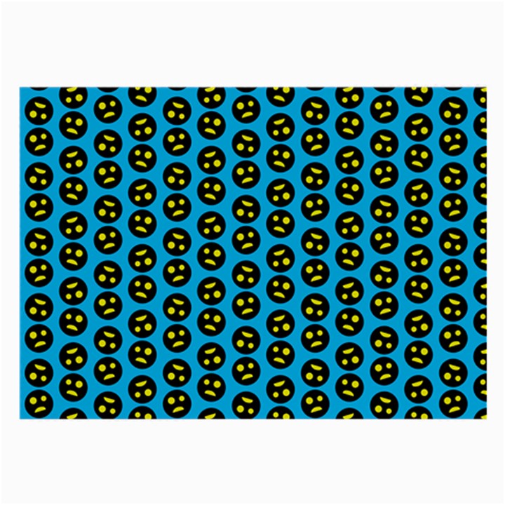 0059 Comic Head Bothered Smiley Pattern Large Glasses Cloth