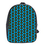 0059 Comic Head Bothered Smiley Pattern School Bag (Large) Front