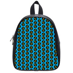 0059 Comic Head Bothered Smiley Pattern School Bag (small) by DinzDas