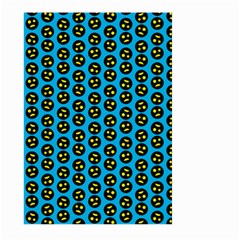 0059 Comic Head Bothered Smiley Pattern Large Garden Flag (two Sides) by DinzDas