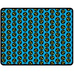 0059 Comic Head Bothered Smiley Pattern Double Sided Fleece Blanket (Medium)  58.8 x47.4  Blanket Back