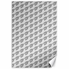 Comic Head Skull Hat Pattern 2 Canvas 20  X 30  by DinzDas