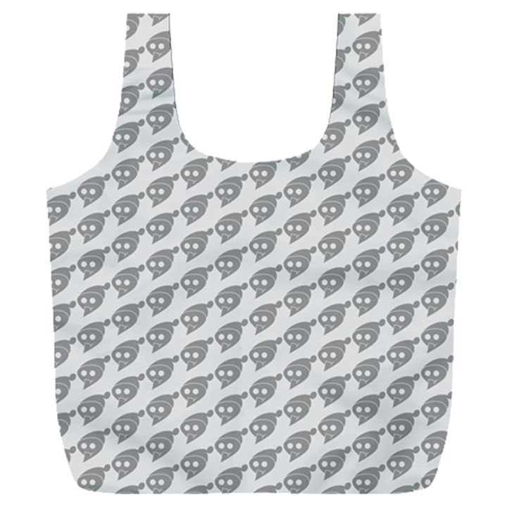 Comic Head Skull Hat Pattern 2 Full Print Recycle Bag (XXL)