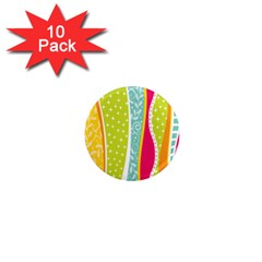 Abstract Lines 1  Mini Magnet (10 Pack)  by designsbymallika