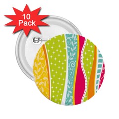 Abstract Lines 2 25  Buttons (10 Pack)  by designsbymallika