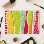 abstract lines Cosmetic Bag (Large) Front